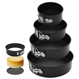 Springform Pan Set, Round Nonstick Pan (Black4)
