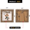 TOFOREVO 4x4 Picture Frames Set of 6 Rustic Wood Grain