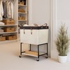 StorageWorks Laundry Cart, 2 Tier Rolling Basket with Wheels, 29