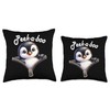Funny - Peek-a-boo - Penguin Throw Pillow