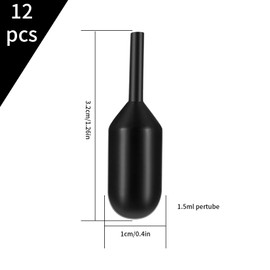Ink Refills for Identity Theft Protection Roller Stamps, 12 Pcs Black Replacement Rolling Ink Refills for Confidential Privacy Security Ink Stamps Roller, to Cover Personal Information Mail Address