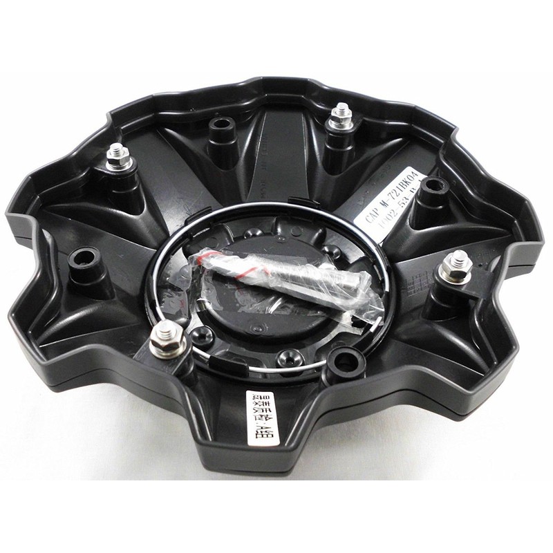 FUEL Matte Black Chrome Rivets Wheel Center Caps One (1)