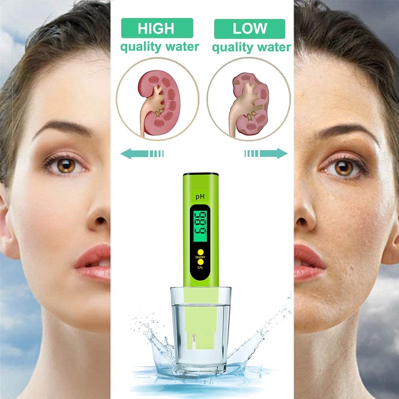 Justmetr PH Meter, Digital PH Tester Pen for Water, 0.01