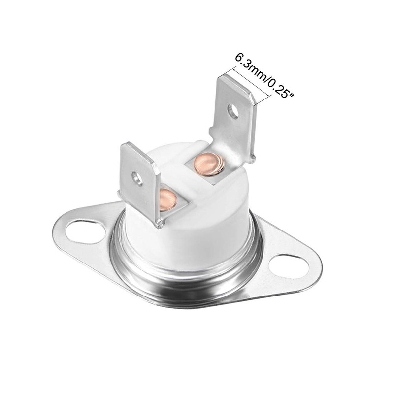 sourcing map KSD301 Thermostat 185°C/365°F 10A Opener N.C Adjustment Snap
