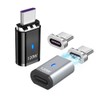 SHEEAST USB C Adapter Straight 2 Pack, Magnetic USB C