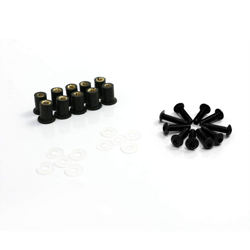 COPART M5 15mm Fairing Bolt Kit Screws Nuts Washers Mounting