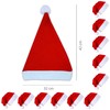 Roomando 12 x Santa Hat Christmas Hat Red with Bobble