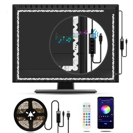 DANCRA LED Strip 5 m, RGB LED Strip Bluetooth LED TV Backlight for 60 to 80 Inches, USB TV Lighting Upgrade, App Control, Music Sync, Decoration for TV, PC Screen