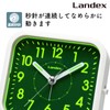 LANDEX YT5270WH Alarm Clock, Mint Pal, Non-Radio, Continuous Second Hand,