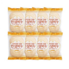 Touching Ginseng Soap (2 x 100g Bars) - Bulk Pack of 8 for Face & Beauty Bath Soap