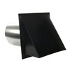 FAMCO Galvanized Steel Hooded Wall Vent with Screen and Damper,