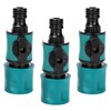 3 Pieces Garden Hose Valve Shut Off,Pipe-Connector for Hozelock Nozzle