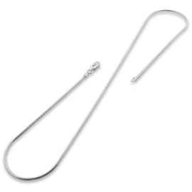 PORI JEWELERS 925 Sterling Silver Italian Magic Snake Chain Necklace - 16"-30" (24, 0.85MM)
