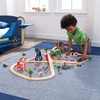 KidKraft Wooden Rural Farm Train Set with 75 Pieces, Children's