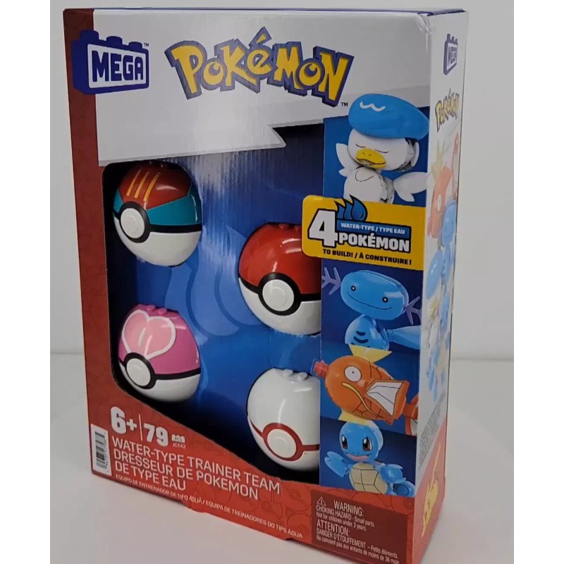 Mega Construx Pokémon Water Type Trainer Team Action Figure Building