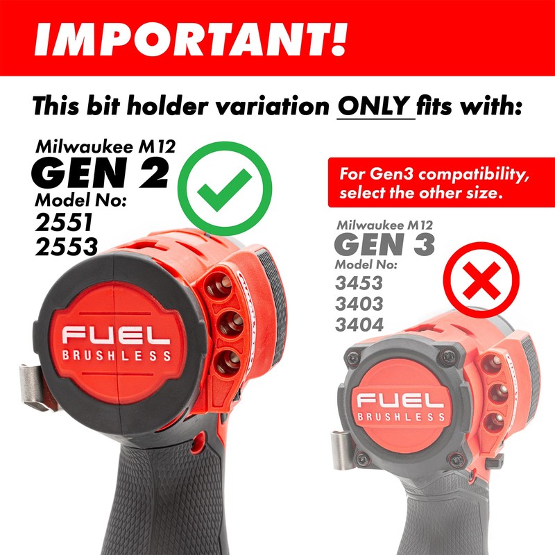 Simon Tools Magnetic Bit Holder for Milwaukee M12 Impact Driver