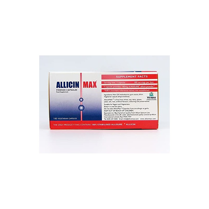 Allicin | Allicin Max Veg Capsules | 2 x 180