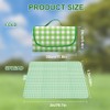 Myluatye Picnic Blanket 150 x 200 cm, Checked Picnic Blanket,