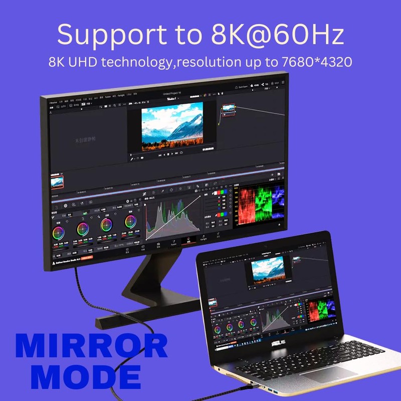 HDMI 8K 2.1 Certified Ultra High Speed Cable, 48 Gbps,