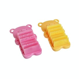 Bear nail brush hand brush cleaning brush 2 colors hand nail Pink bear washing hands 3ea