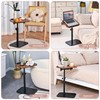 C Table End Table Adjustable Height,Laptop Table for Couch、Bed、Reading Nook,C