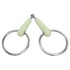 Horse Snaffle Bit Rubber Wrapped Stainless Steel Loose Ring Horse