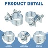 PATIKIL 10 Pcs 10-12mm Mini Fuel Injection Hose Clamps Zinc