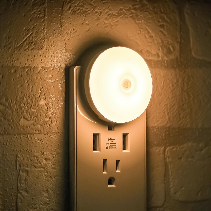 Motion Sensor Night Light, 2 Pack Motion Activated Night Light