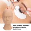 Microblading Practice Face Silicone Fake Facial Training Skin with 3