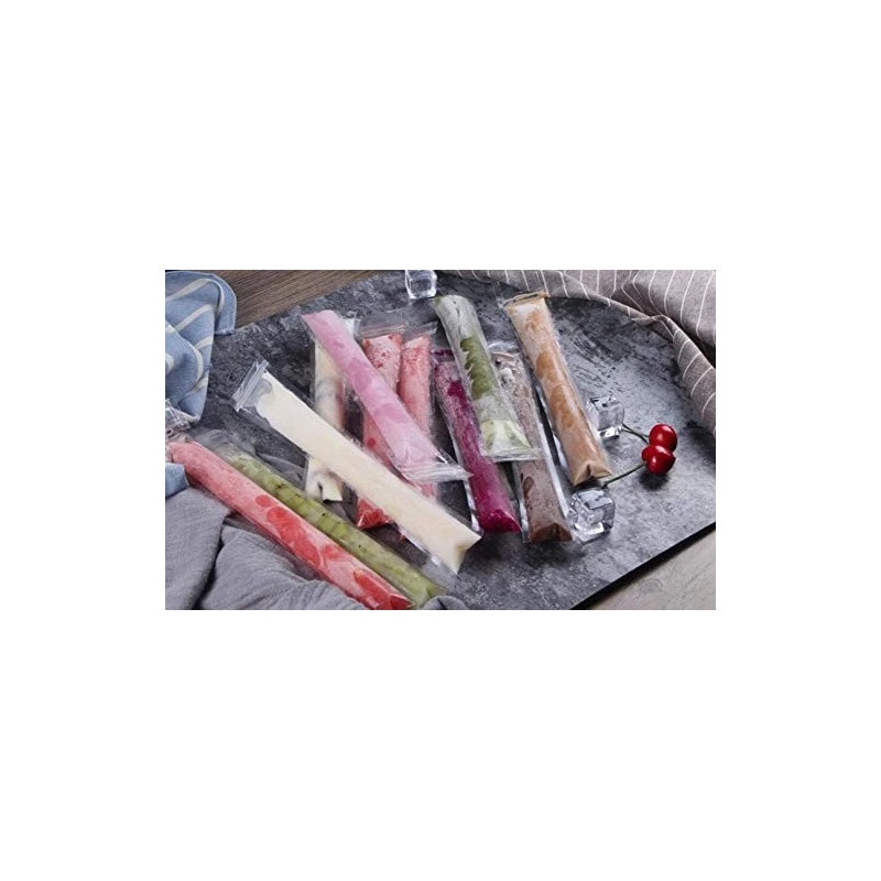 WYLSY 120Pcs Ice Popsicle Molds Bags Ice Cube Mold Ice