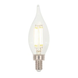 Westinghouse 5272000 4.5 Watt (60 Watt Equivalent) CA11 Dimmable Clear Filament LED Light Bulb, Candelabra Base