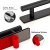 Ravinte 2 Pack Adhesive Cabinet Handles, Stick on Black Cabinet