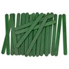 CraftySticks- 100 Pack 4.5 Inch Green Painted Popsicle Sticks, Wood
