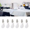 6Pcs Tablecloth Weights Marble Stainless Steel Small Size Waterproof Rustproof