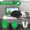 Small Trash Bags 4 Gallon Biodegradable - Black Garbage Bag