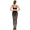 HONENNA Patterned Fishnets Tights Black Pantyhose Stockings for Women, 2