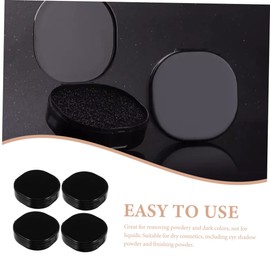 VICASKY 4pcs Makeup Brush Cleaning Sponge Cases Portable Eye Shadow Brush Scrubbers Lightweight and Easy to Carry for Home and Travel Use