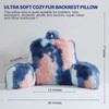 Bedriping Reading Pillow for Bed Adult - Faux Fur Backrest