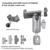 FANAUE Phone Mount Aluminum Alloy with 1'' Ball for Smartphones