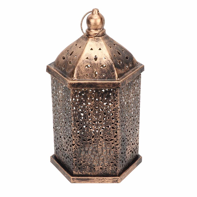 Hanging Lantern Outdoor Lamp Iron Retro Style Home Decoration Ornament