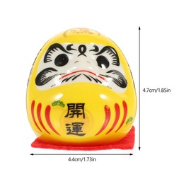 Alipis Cerámica Decoración Japonesa Mini Figura De La Fortuna para Hogar Y Automóvil Regalo Artesanal De Feng Shui