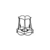QAZQA Granny Frame Retro Steel Lampshade Metal Black 15I14