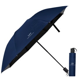 Vicloon Windproof Travel Umbrella, UV Blocked Umbrella, Compact, Light, Strong and Portable - Wind Resistant, Folding Backpack Umbrella for Rain - Men and Women