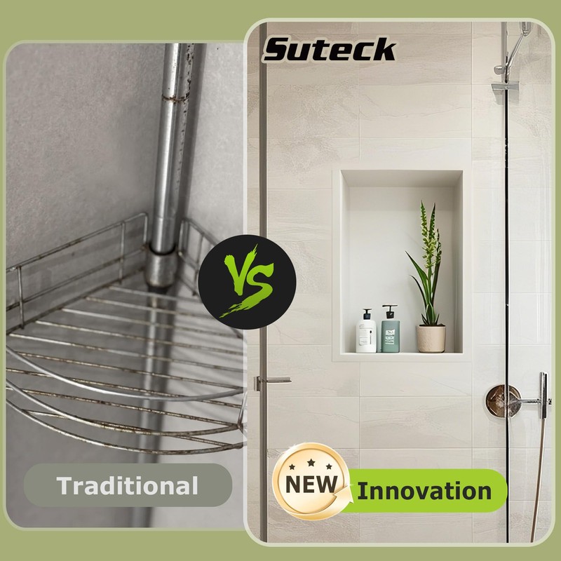 Suteck Shower Niche, 17" x 25" x 3.8" Shower Single