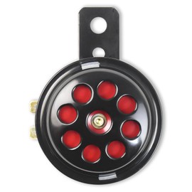 Universal Motorcycle Electric Horns Car Lound Round Horn Sound Signal Waterproof 12V 1.5A 110dB for Bicycle, Scooter, ATV, Truck, Dirt Bike