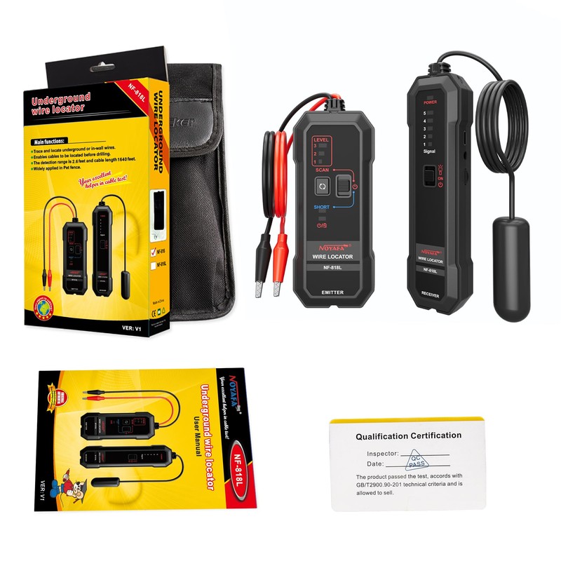 NOYAFA NF-818L Cable Locator - For Finding Buried and Hidden