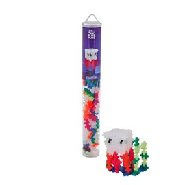 Plus-Plus 9604114 Jellyfish Animal Creative Building Blocks Tube, Ingenious Construction Toy, 100 Pieces