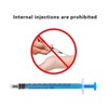 Pack of 10 1 ml syringes disposable oil dosing syringe