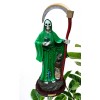 16" Green Santa Muerte Statue Holy Death Grim Reaper