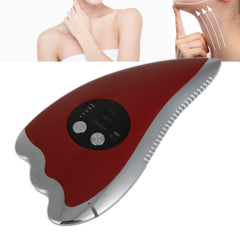 Electric Guasha Massage Tool Microcurrent Face Slimming Machine Beauty Scraping